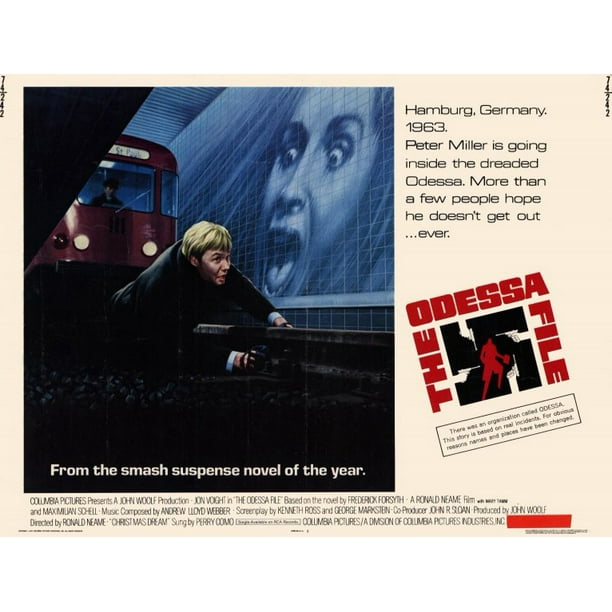 Jon Voight Movie Cinema Poster Art THE ODESSA FILE 1974 Ronald Neame